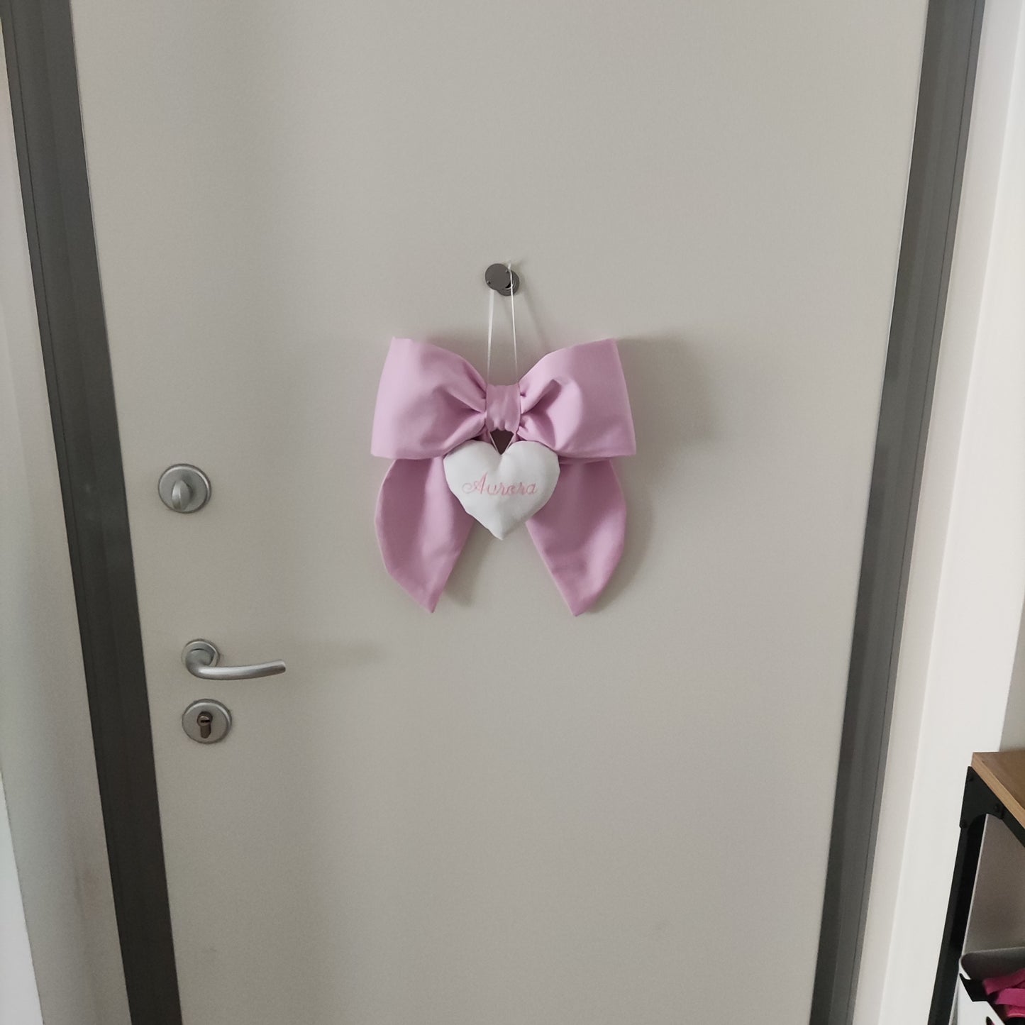 Fiocco nascita essential ROSA CONFETTO