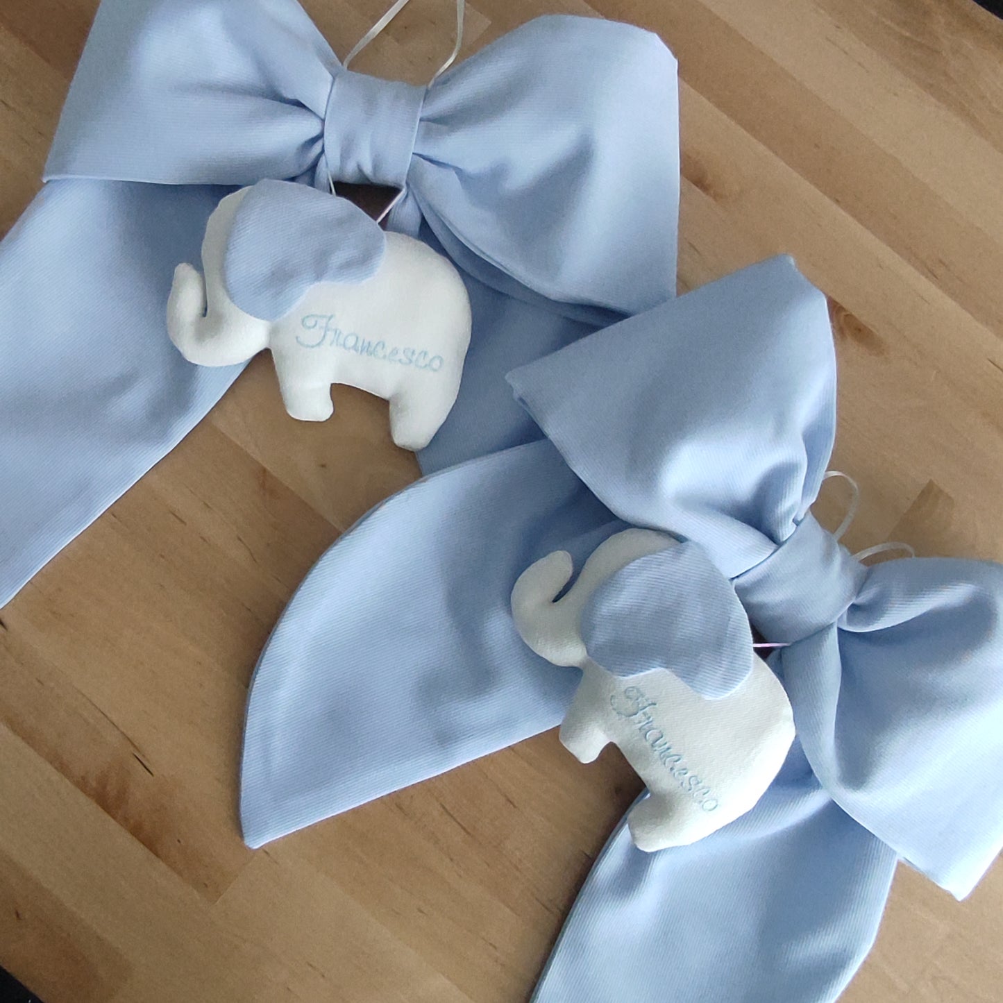 Fiocco nascita essential AZZURRO