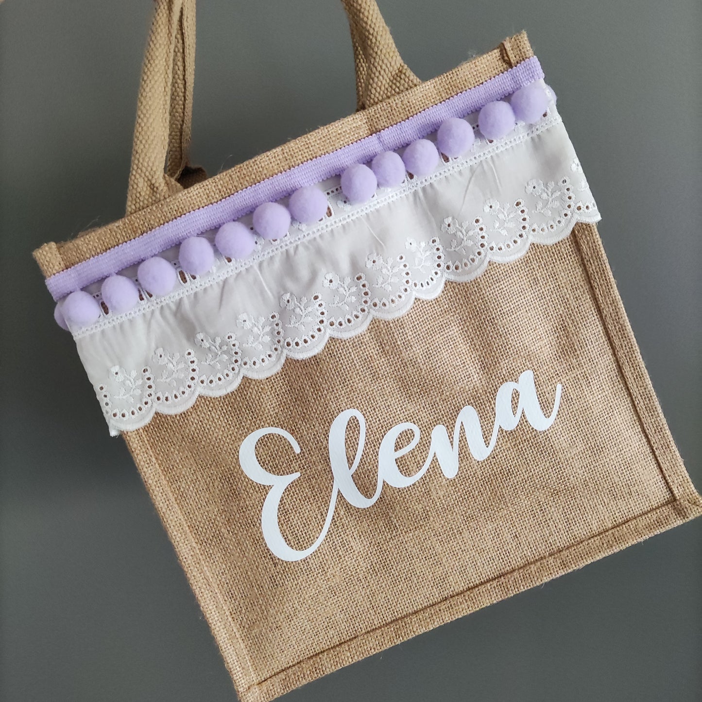 Borsa Juta misura piccola PERSONALIZZABILE