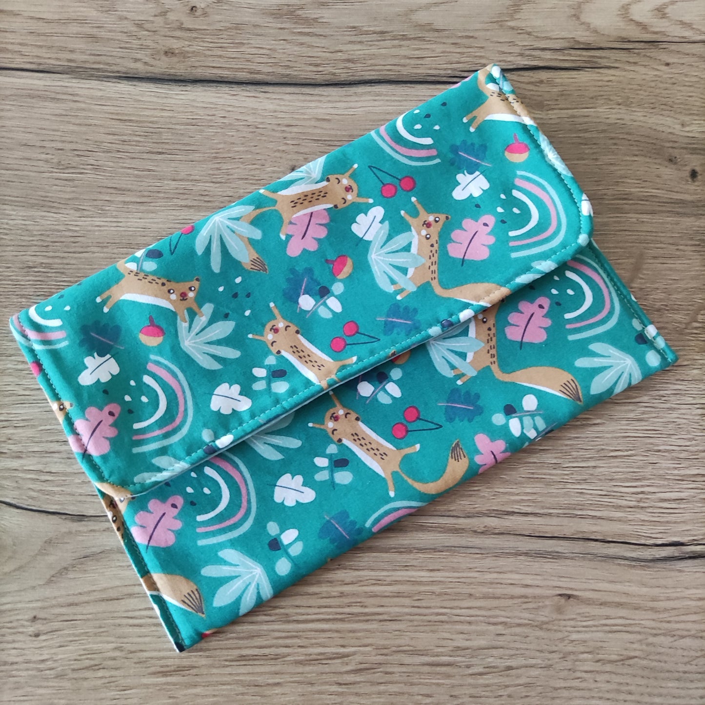 Porta tovagliolo asilo con tovagliolo - Fantasia scoiattoli