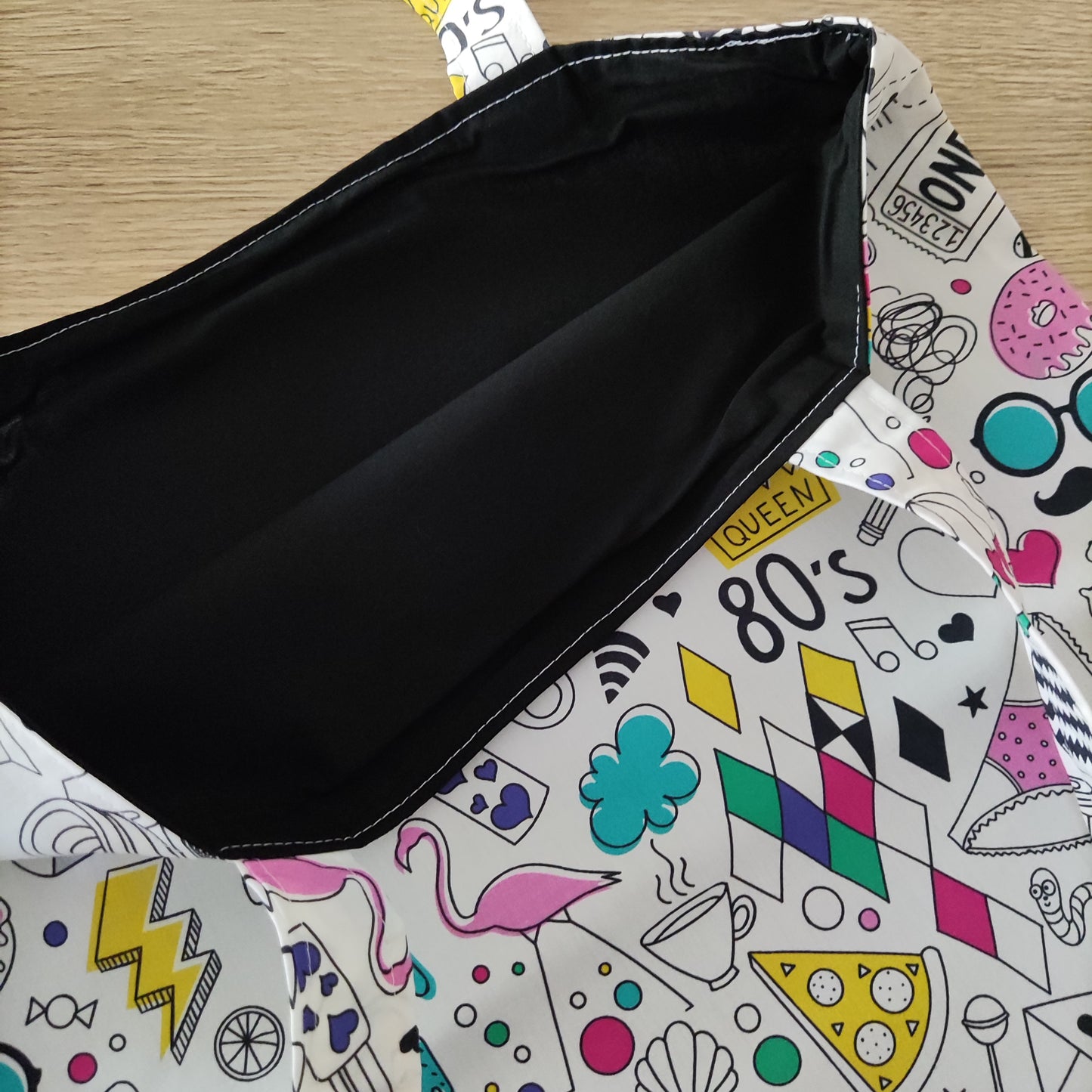 Borsa shopper con disegni