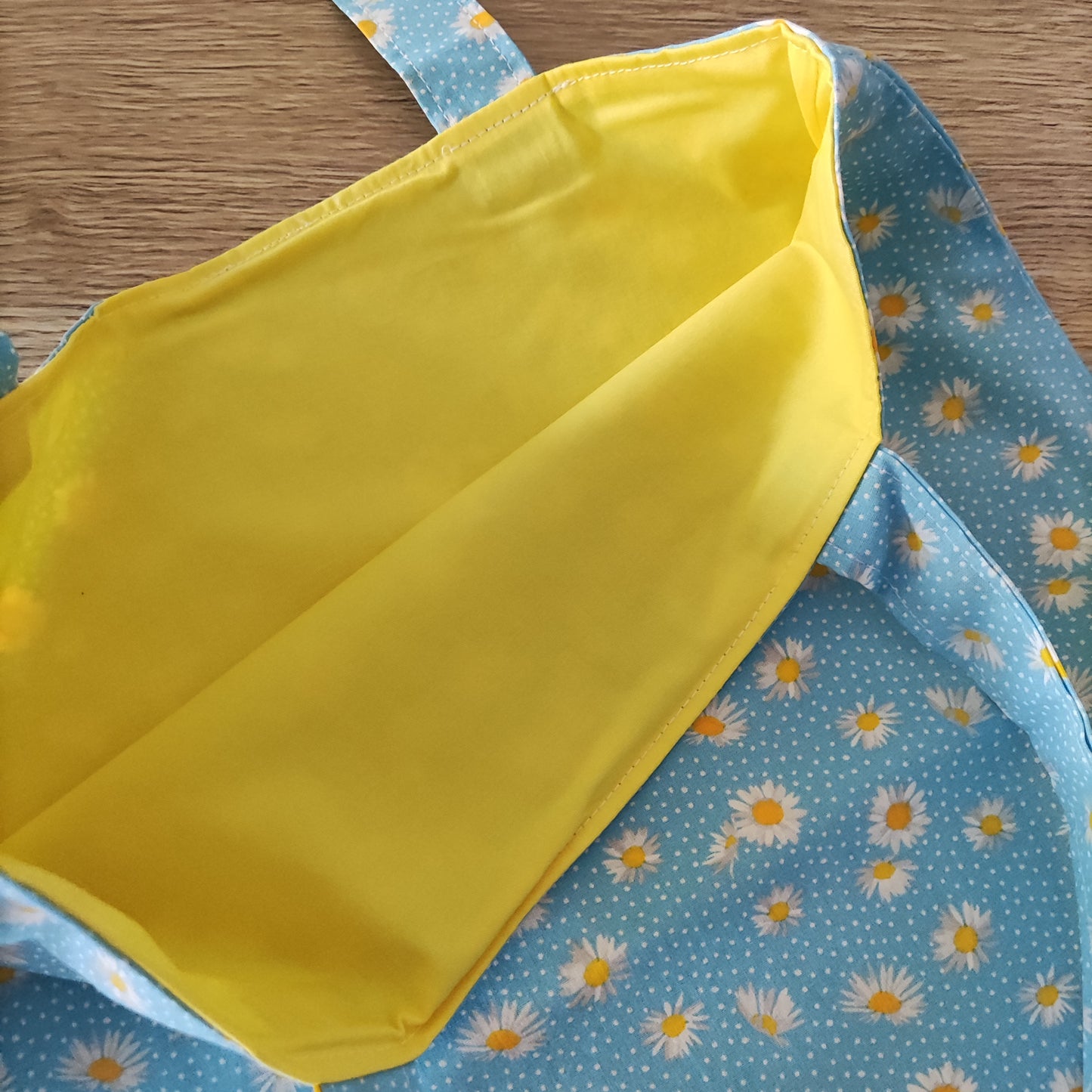 Borsa shopper con margherite