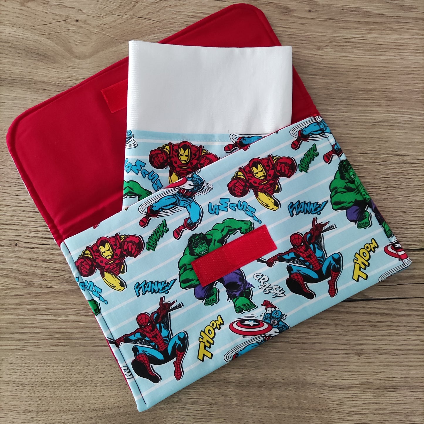 Porta tovagliolo asilo con tovagliolo - Avengers