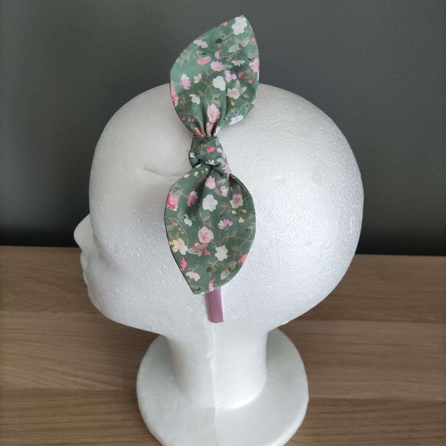 Cerchietto con fiocchetto fantasie primaverili