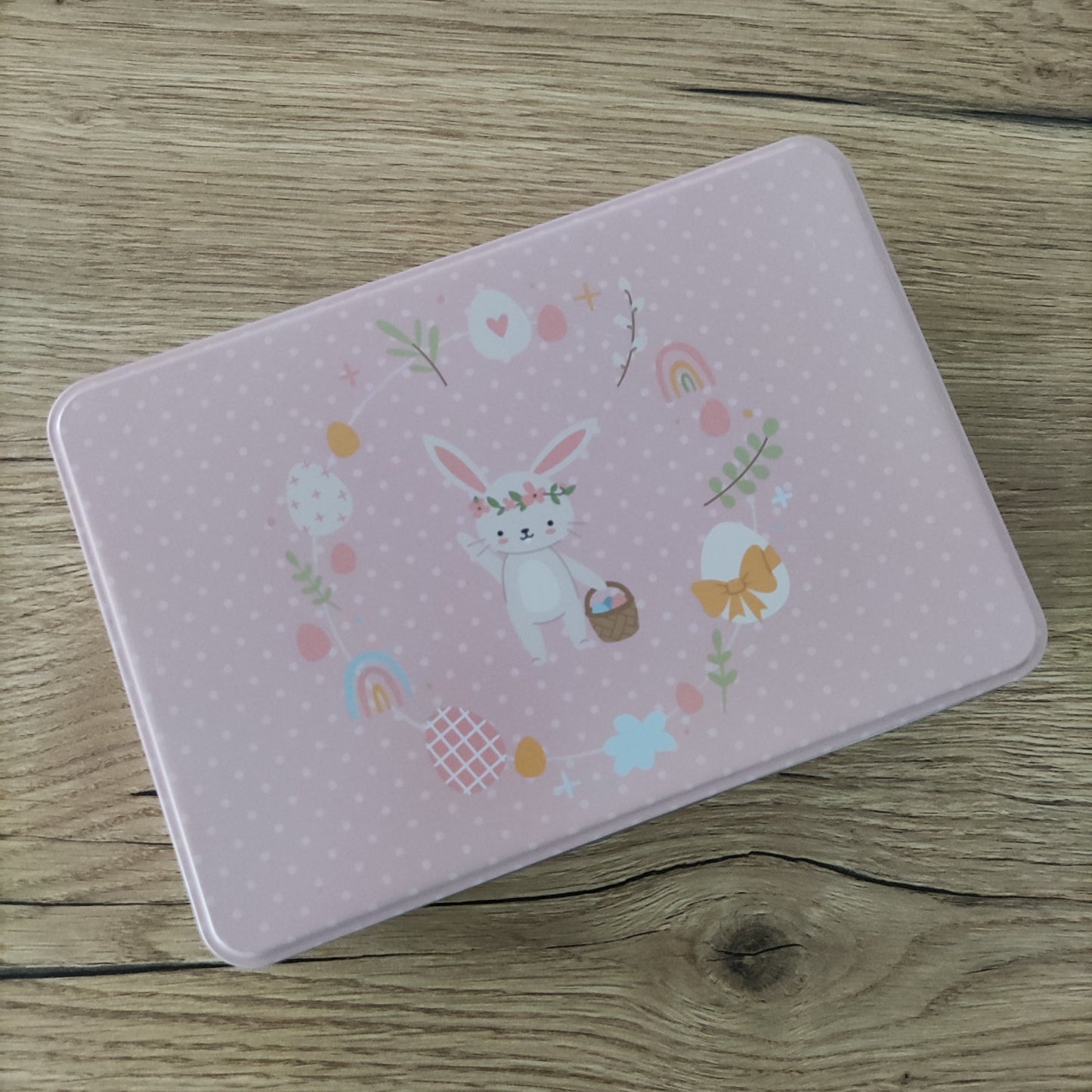 Doudou coniglietto con scatolina pasquale