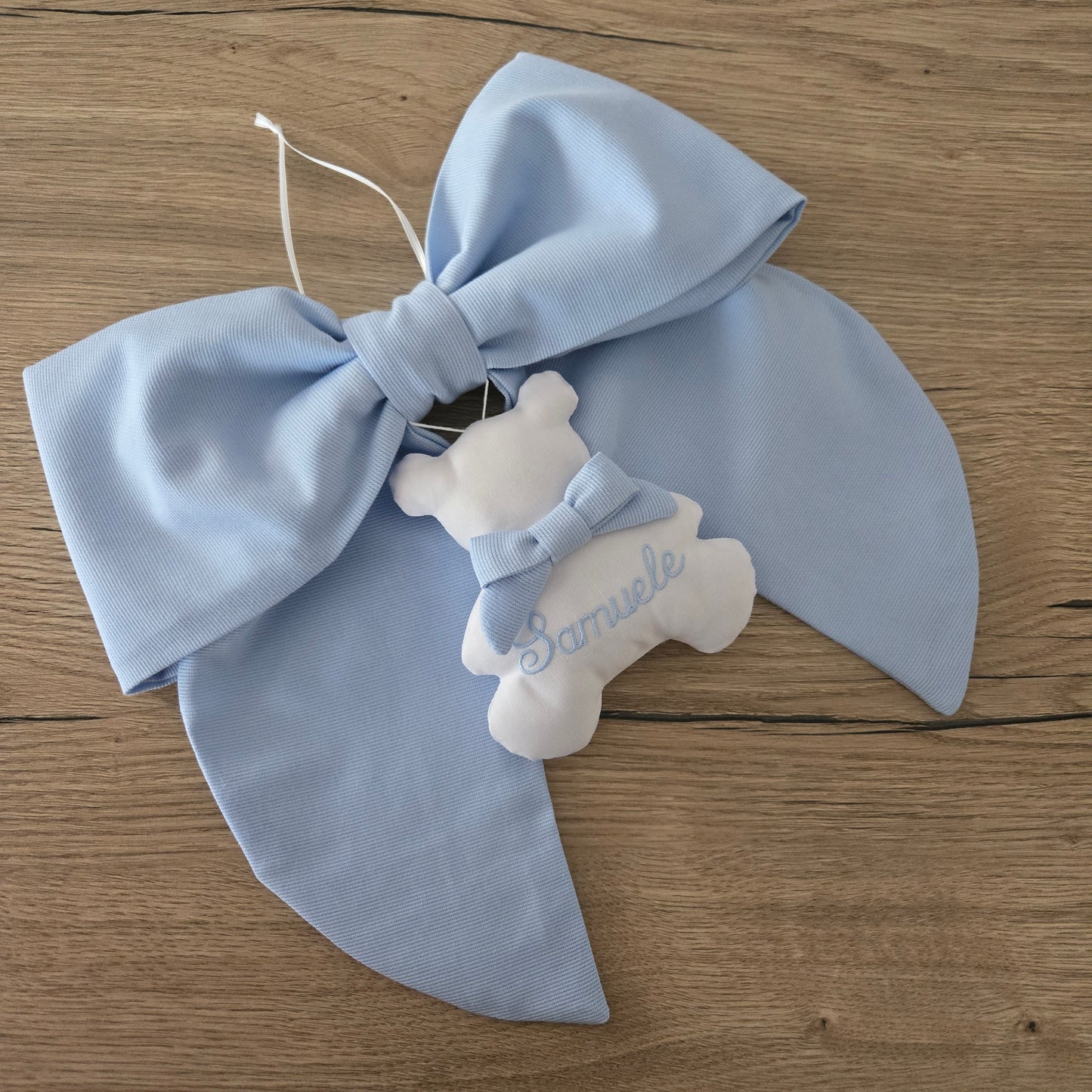 Fiocco nascita essential AZZURRO