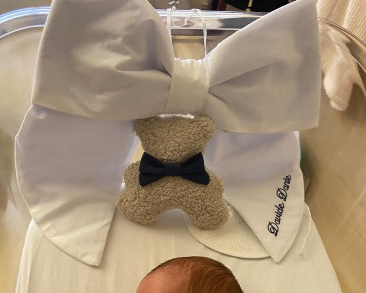 Fiocco nascita Essential con orsetto Teddy - Clinica