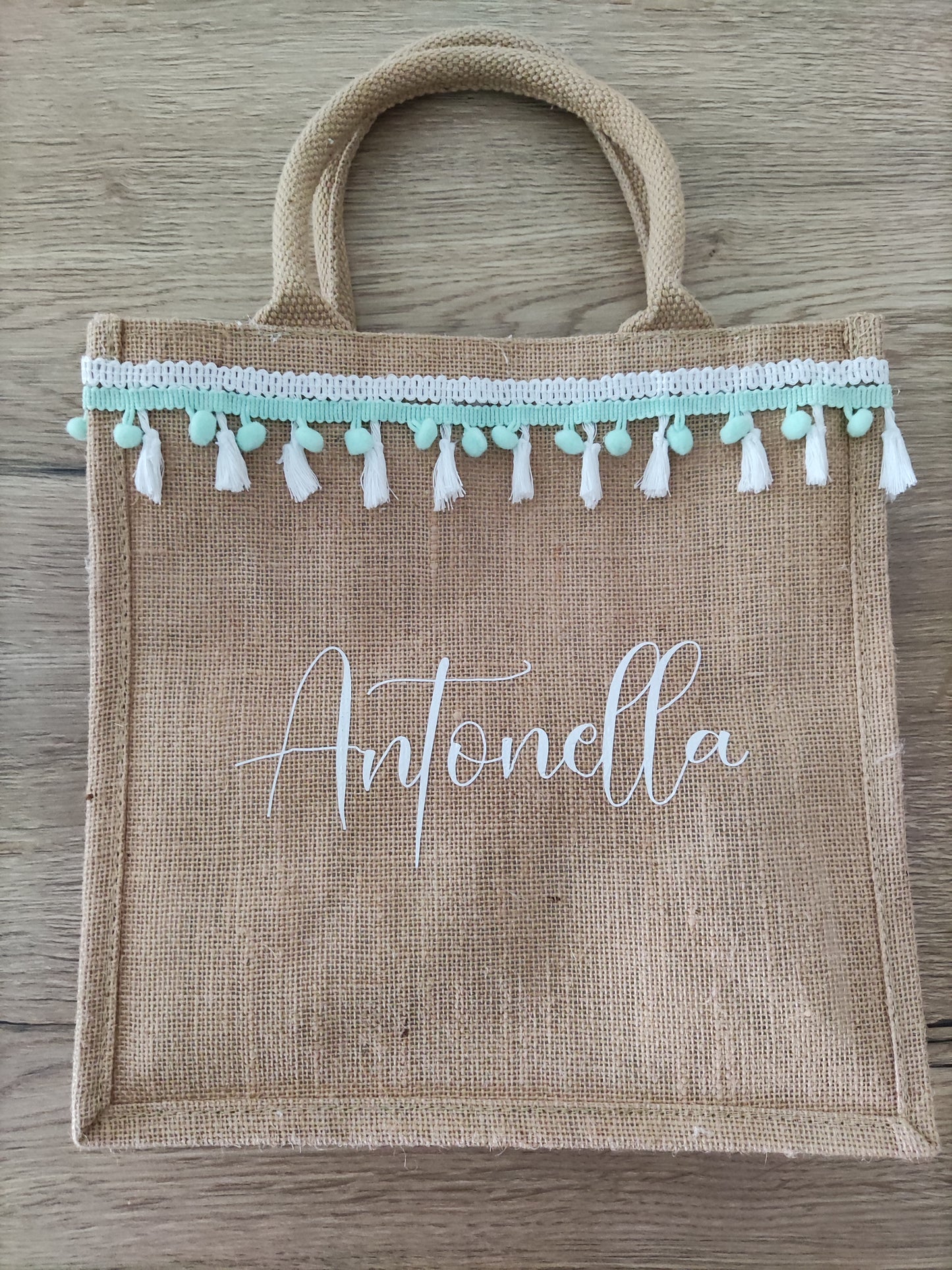 Borsa Juta misura piccola PERSONALIZZABILE