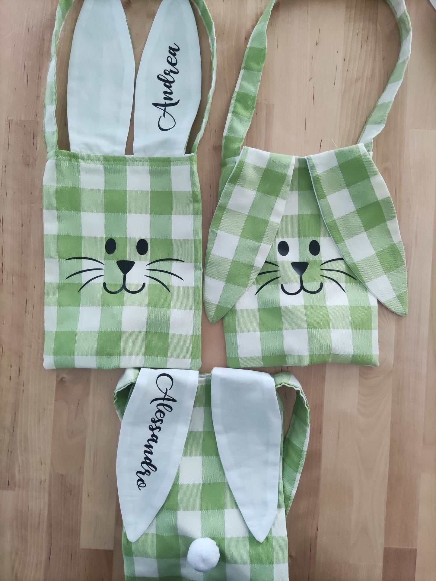 Borsette coniglio con pon pon