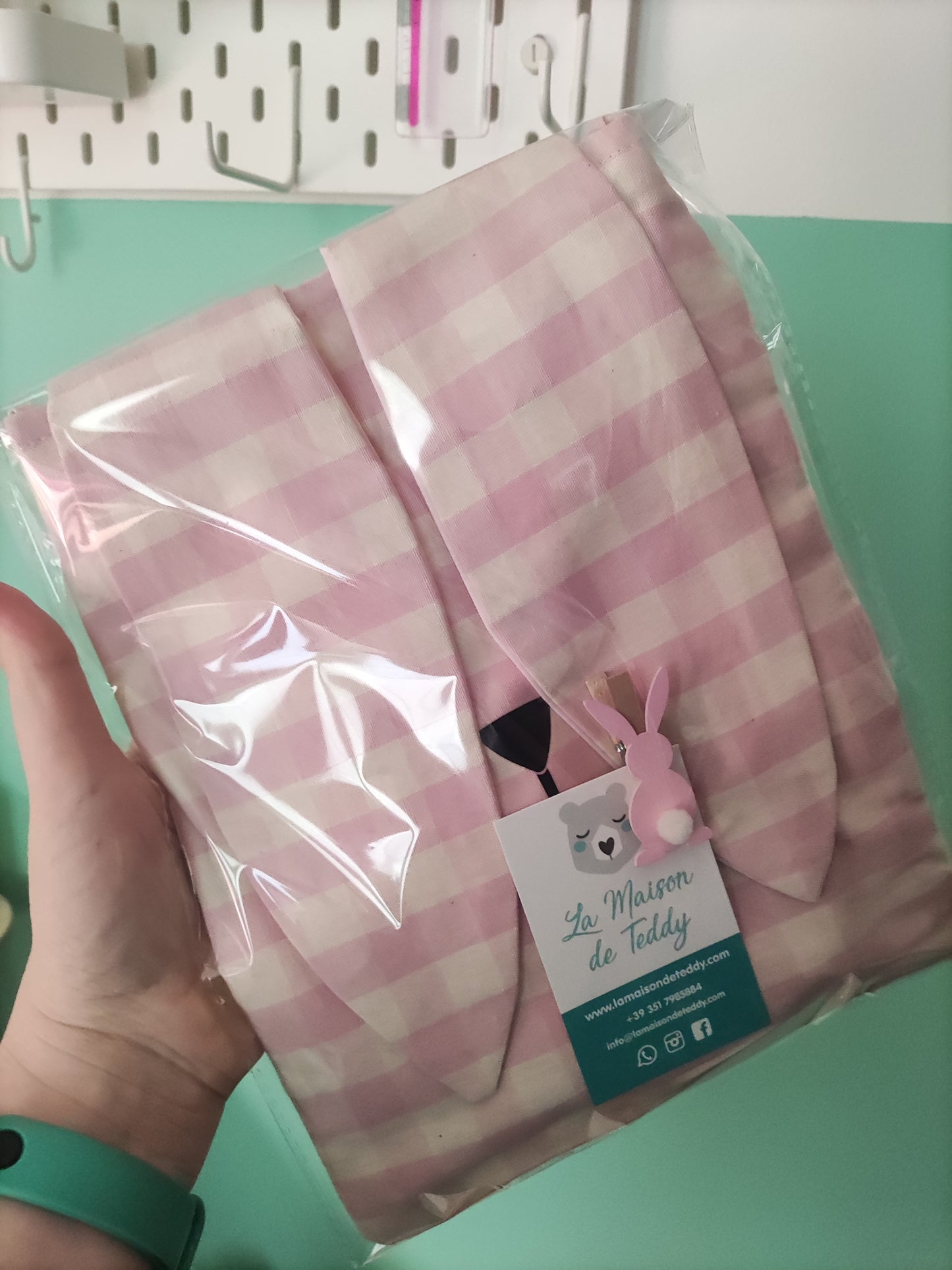 Borsette coniglio con pon pon