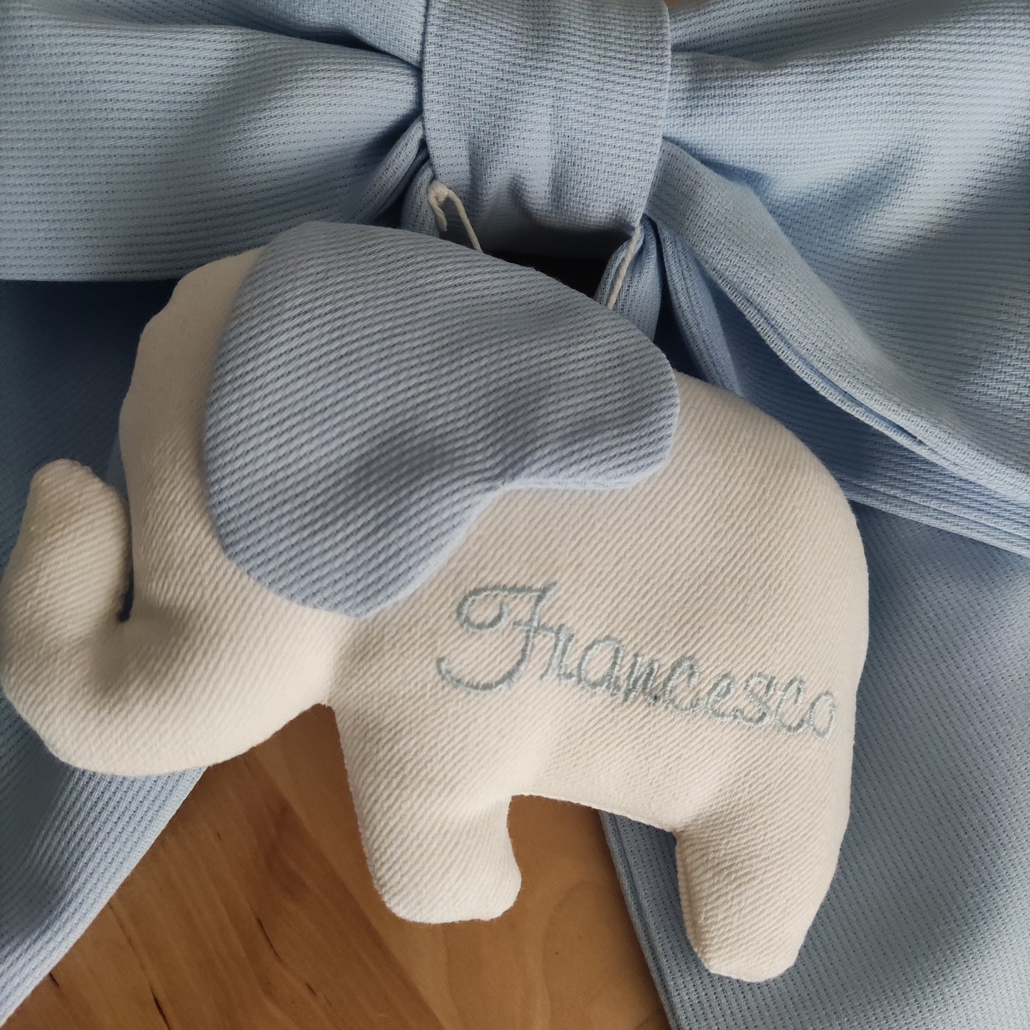 Fiocco nascita essential AZZURRO