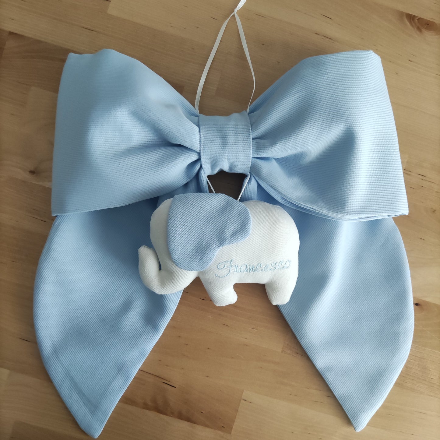 Fiocco nascita essential AZZURRO