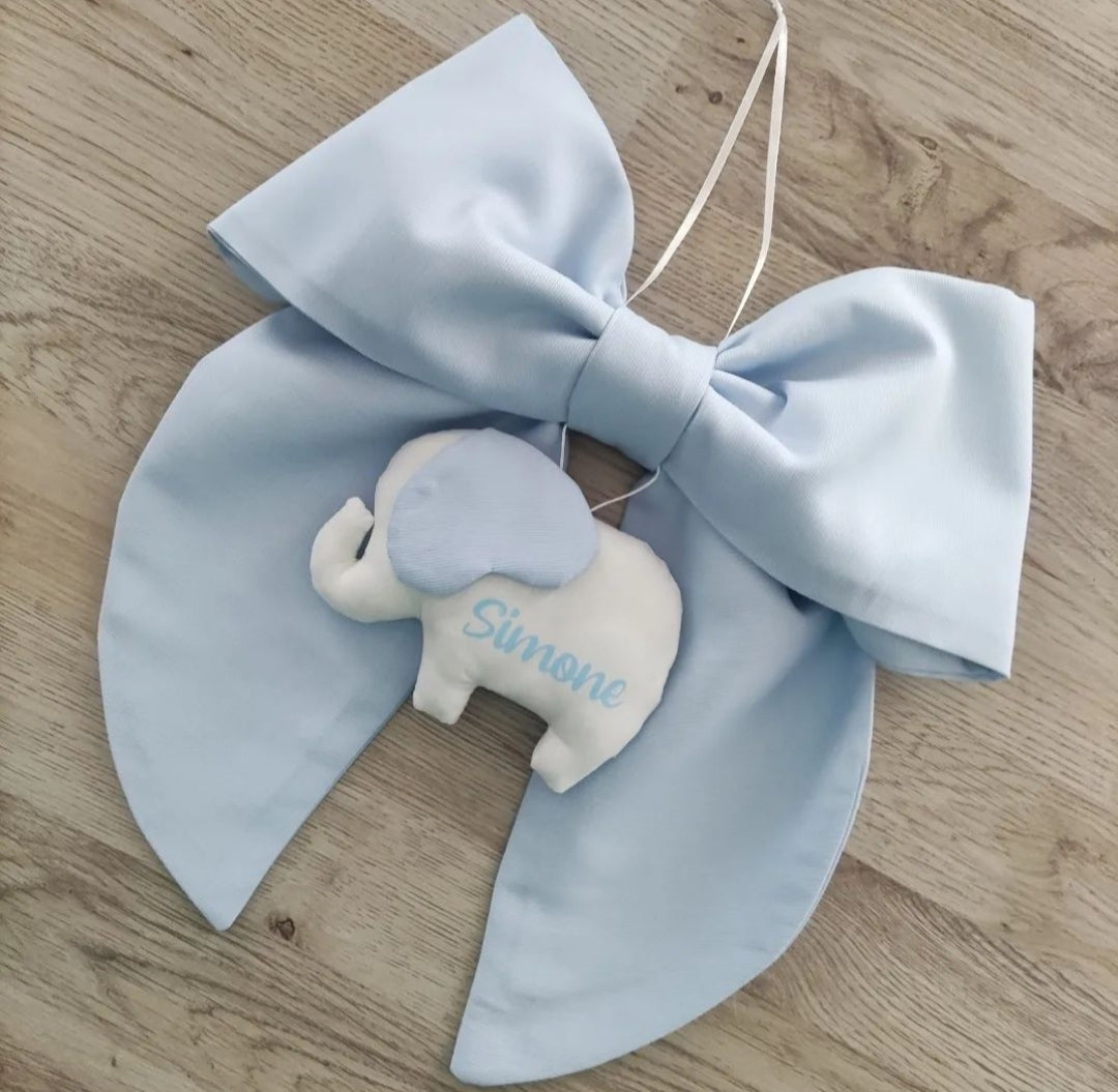 Fiocco nascita essential AZZURRO