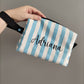 Pochette a righe con nome