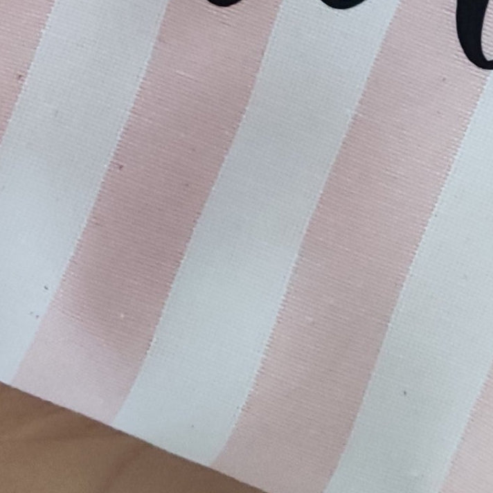 Pochette a righe con disegno personalizzato e nome