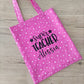 Shopper fantasia stelline con scritta personalizzata