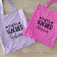 Shopper fantasia stelline con scritta personalizzata