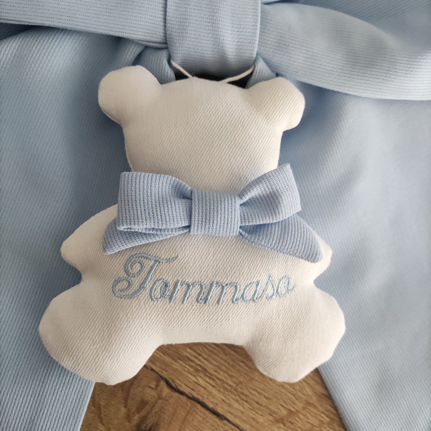 Fiocco nascita essential AZZURRO