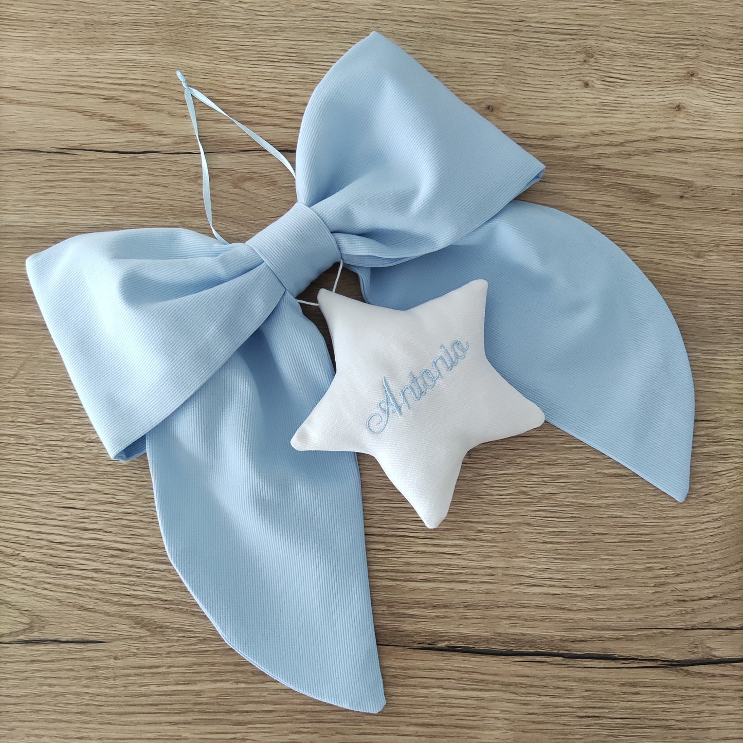 Fiocco nascita essential AZZURRO