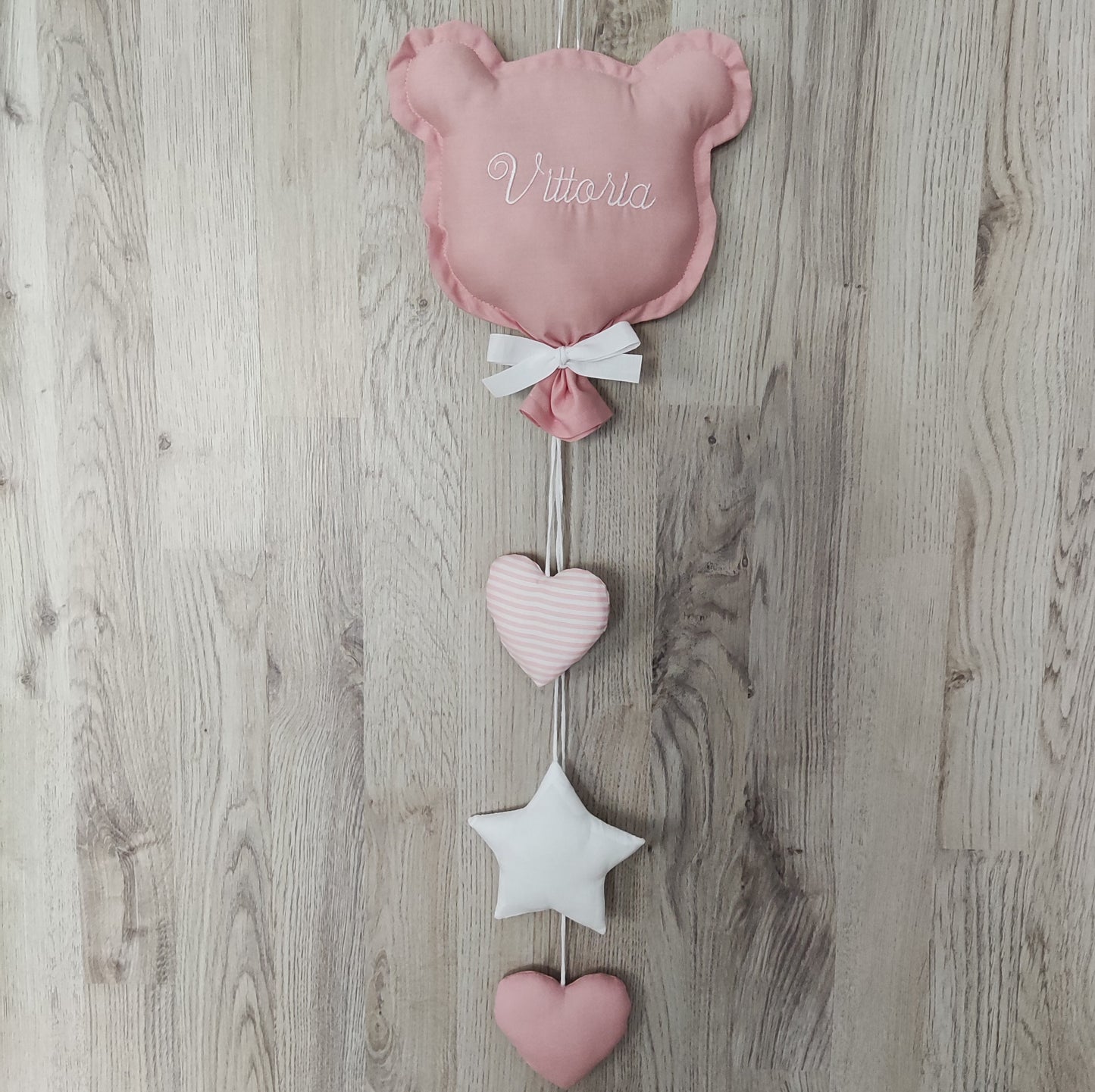 Palloncino nascita con pendagli a forma di ORSETTO
