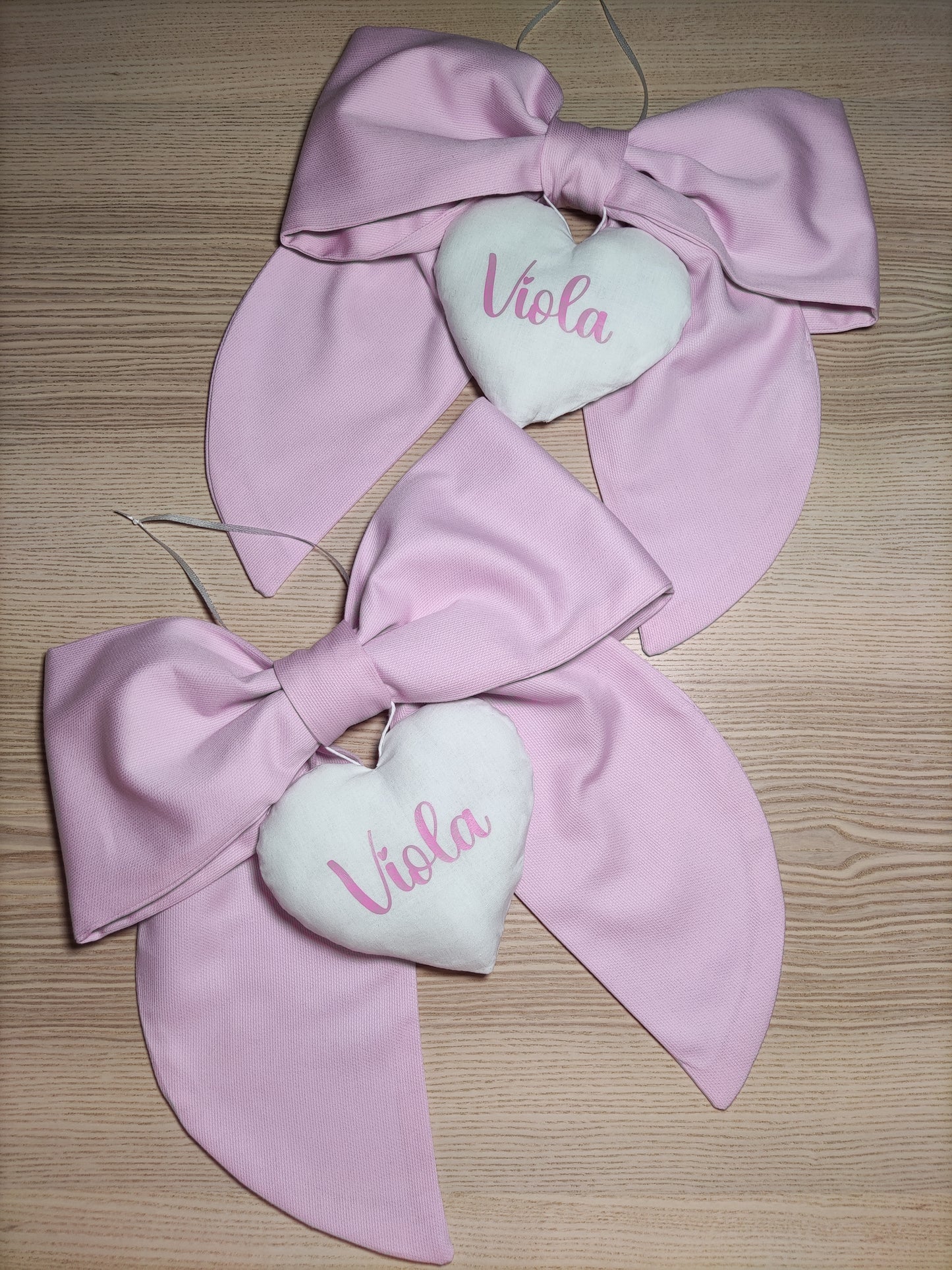 Fiocco nascita essential ROSA CONFETTO