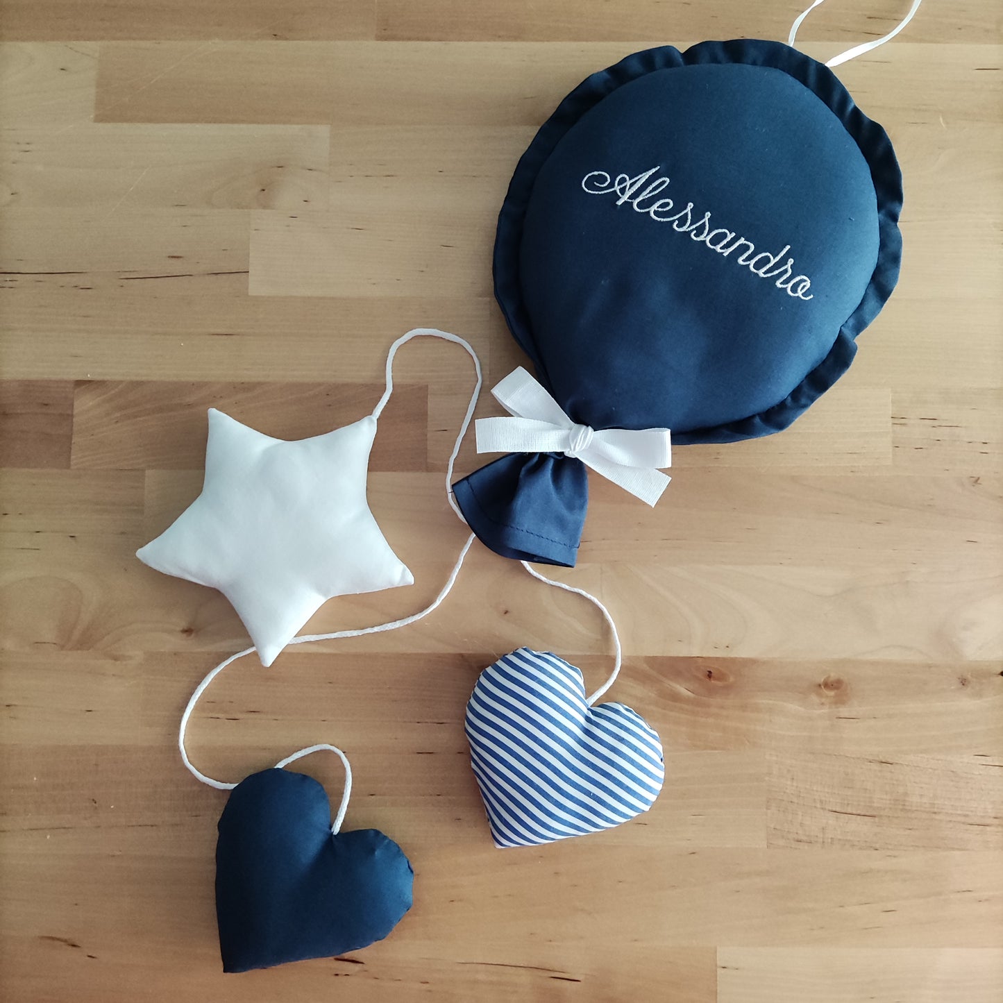 Palloncino nascita con pendagli