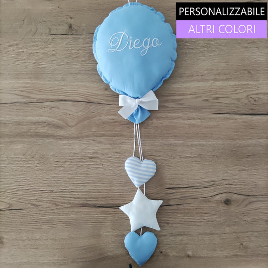 Palloncino nascita con pendagli MISURA GRANDE
