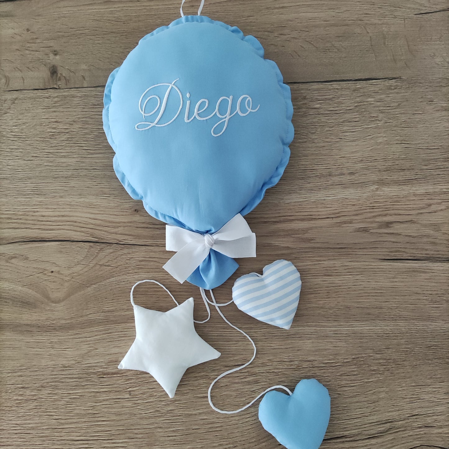 Palloncino nascita con pendagli MISURA GRANDE