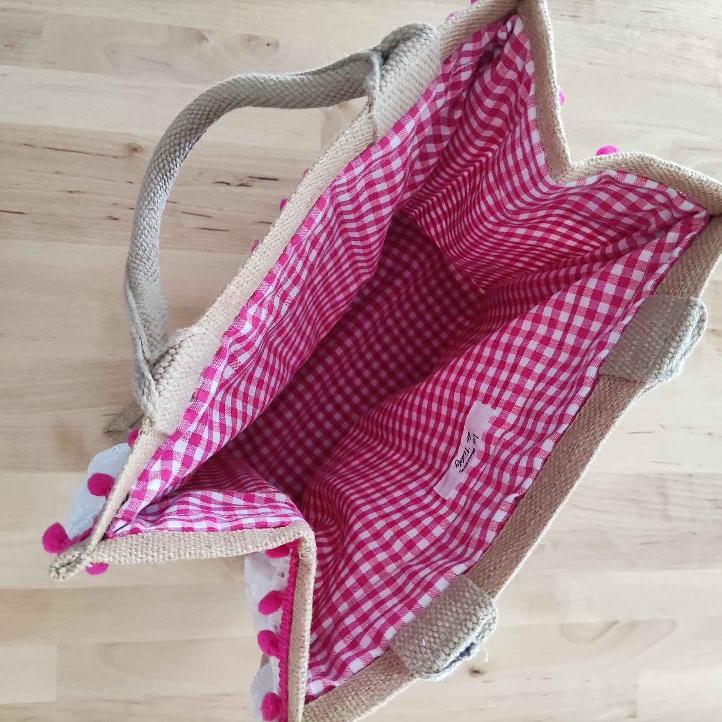 Borsa Juta misura piccola PERSONALIZZABILE