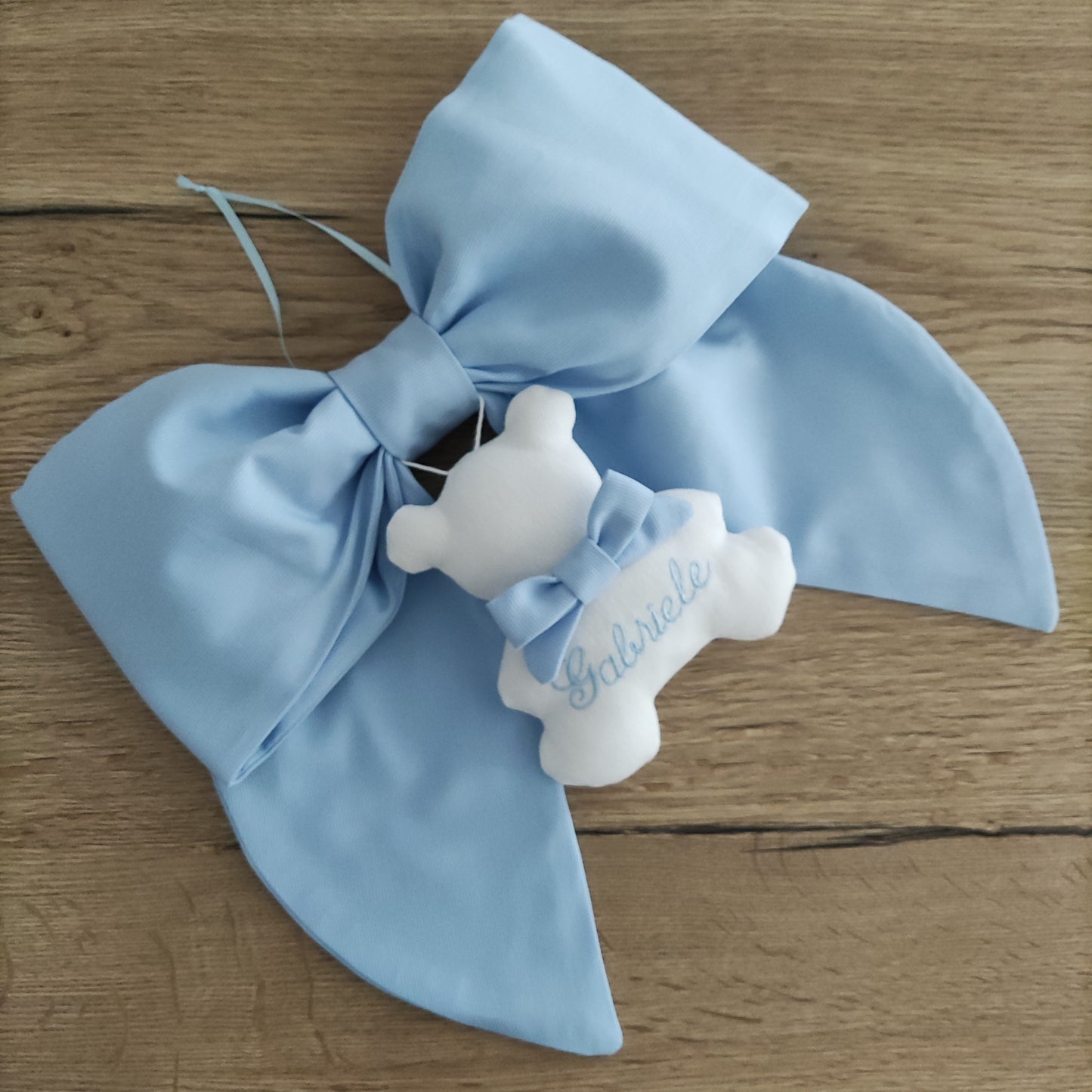 Fiocco nascita essential AZZURRO