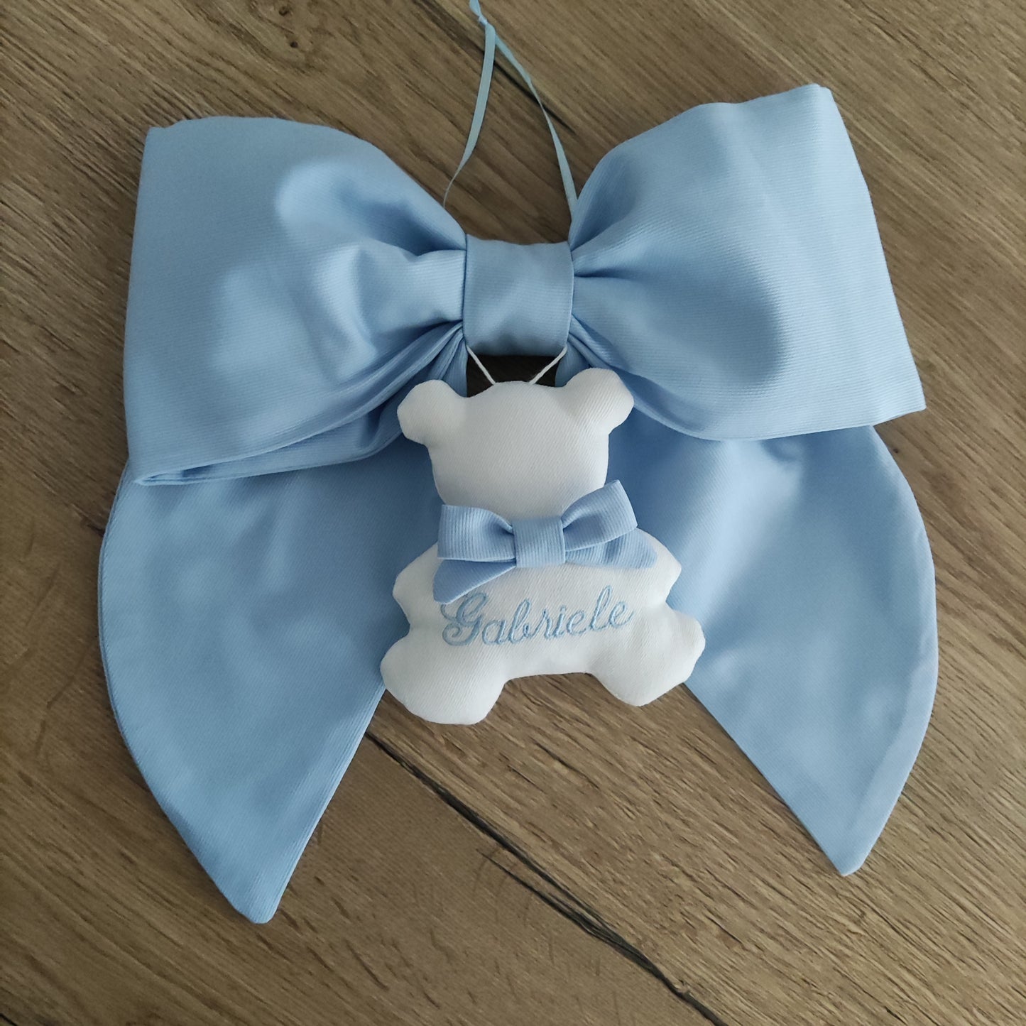 Fiocco nascita essential AZZURRO