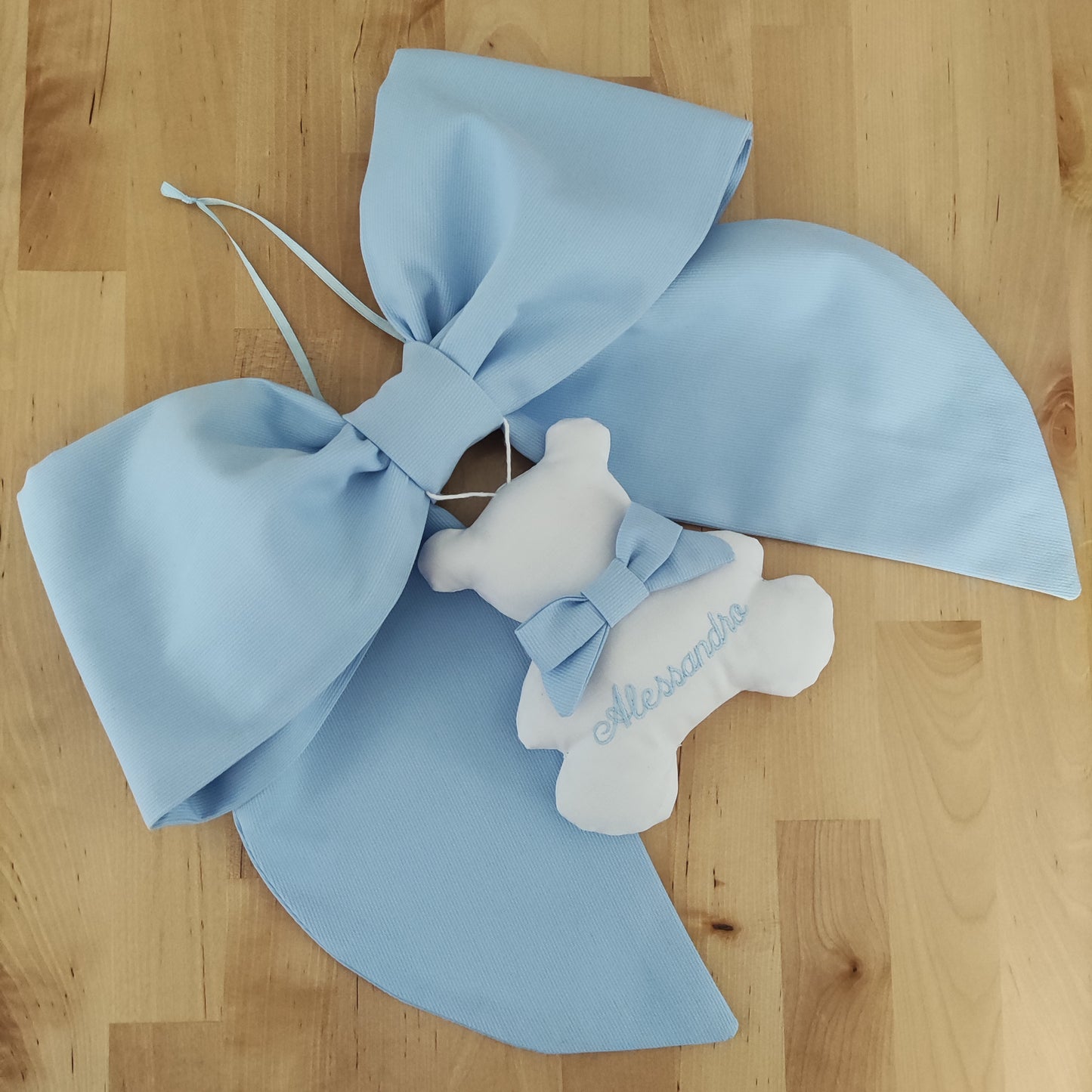 Fiocco nascita essential AZZURRO