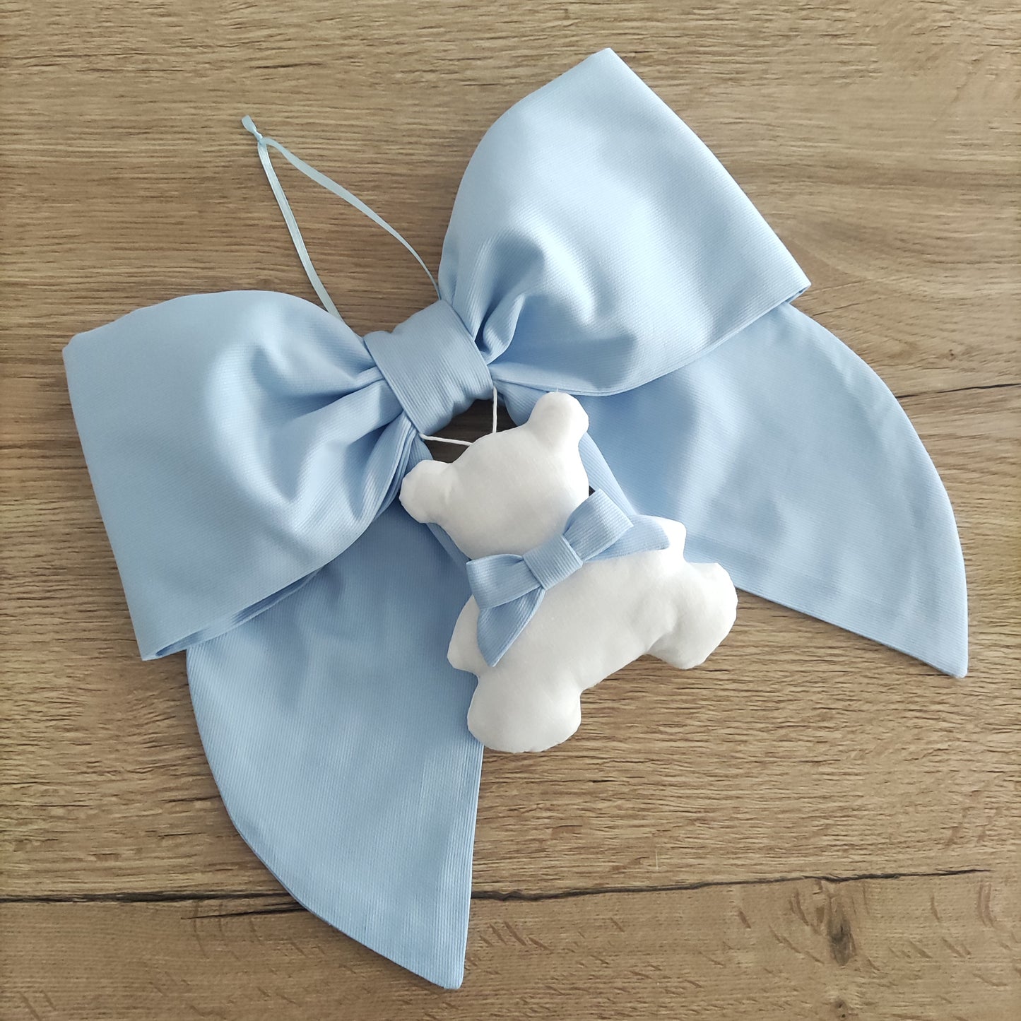 Fiocco nascita essential AZZURRO