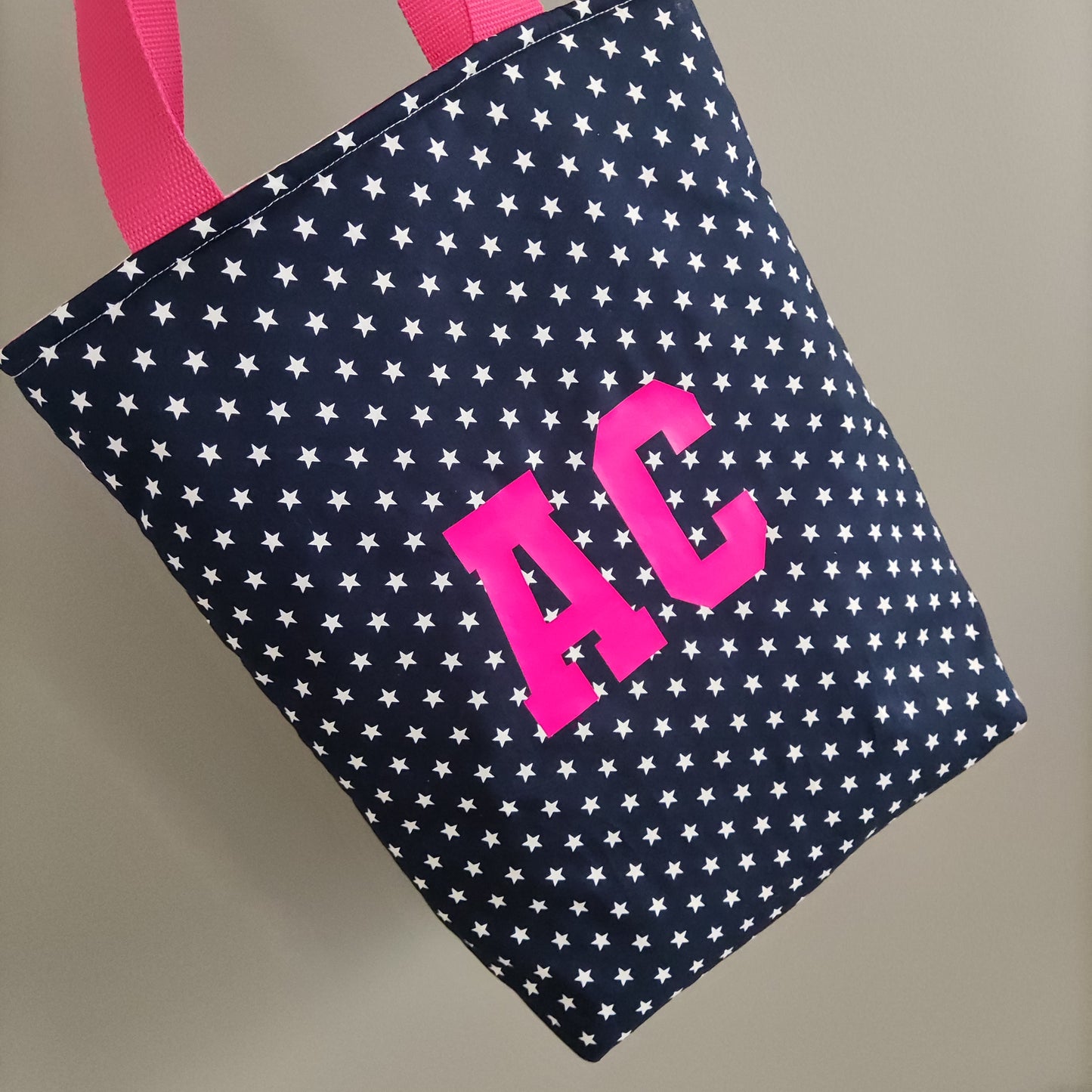 Borsa morbida imbottita fantasia stelle