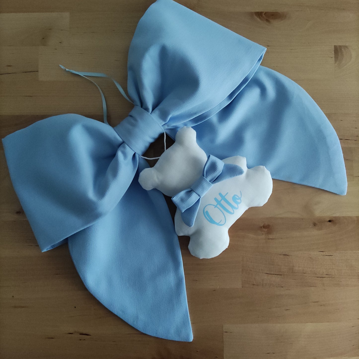 Fiocco nascita essential AZZURRO