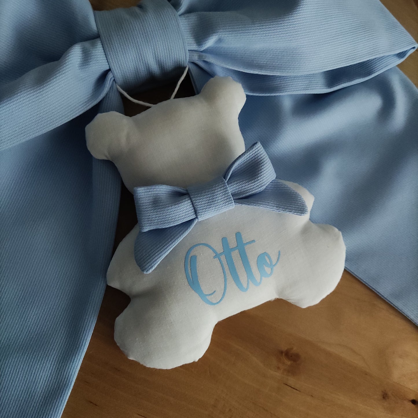 Fiocco nascita essential AZZURRO