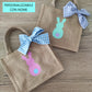 Borsa in juta con coniglietto