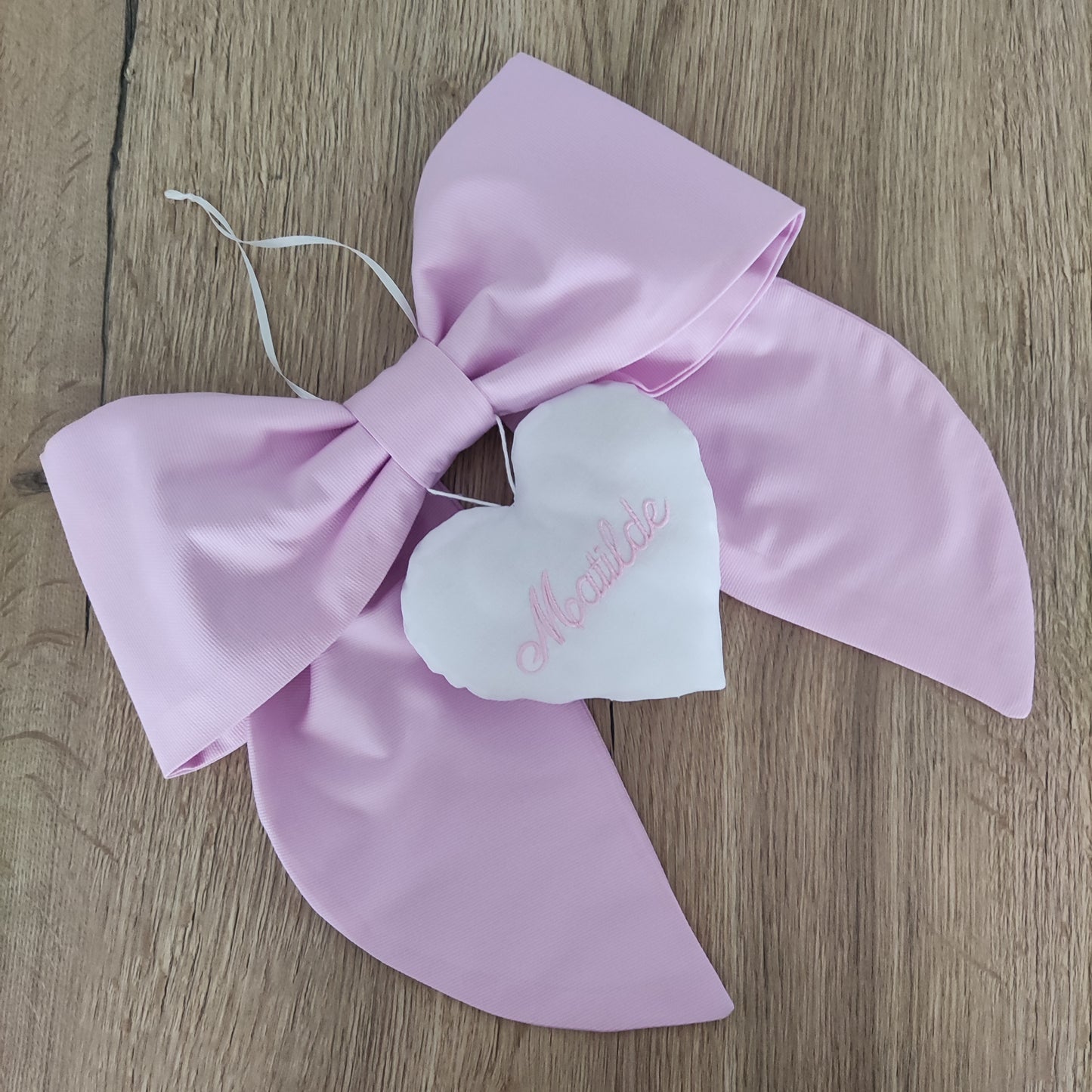 Fiocco nascita essential ROSA CONFETTO