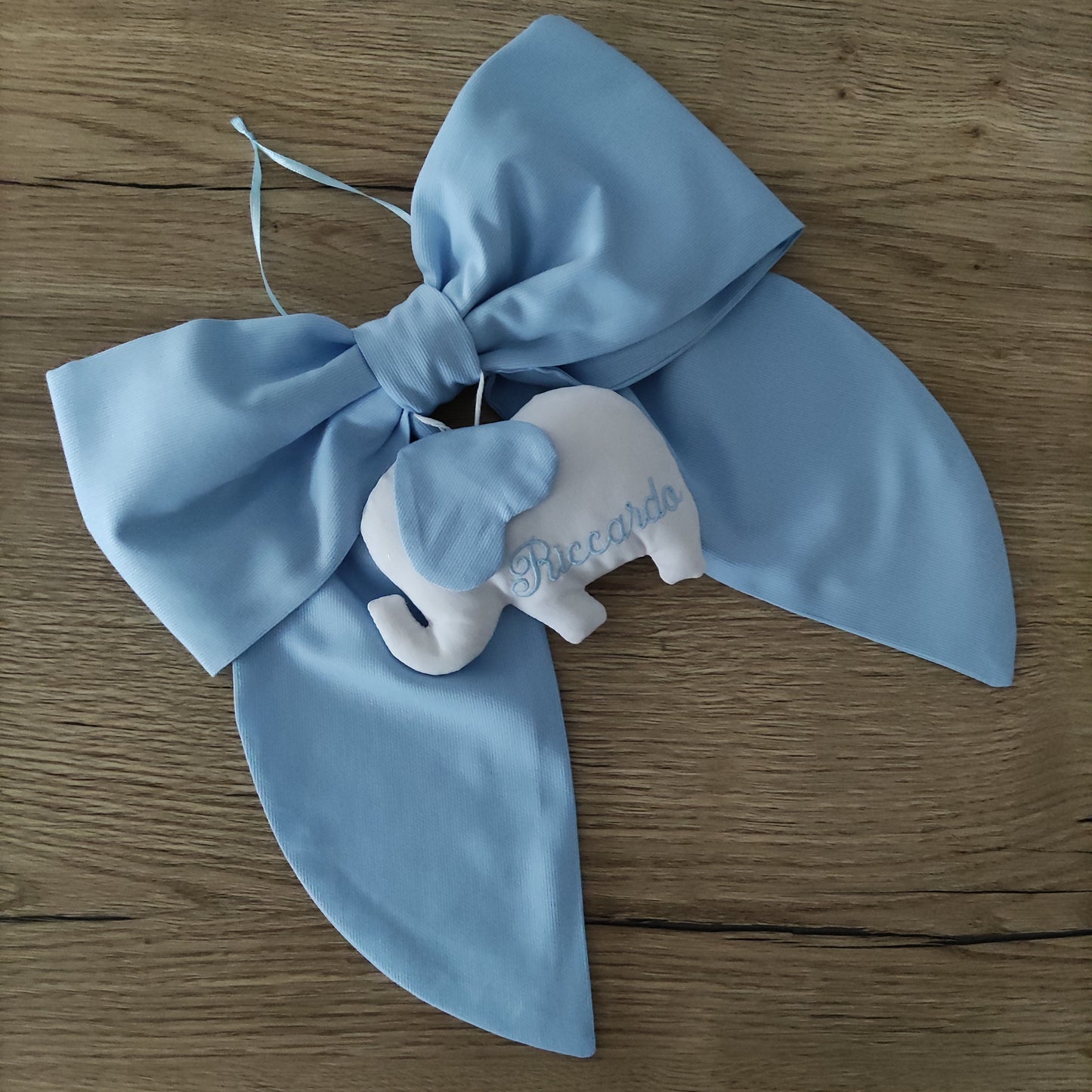 Fiocco nascita essential AZZURRO