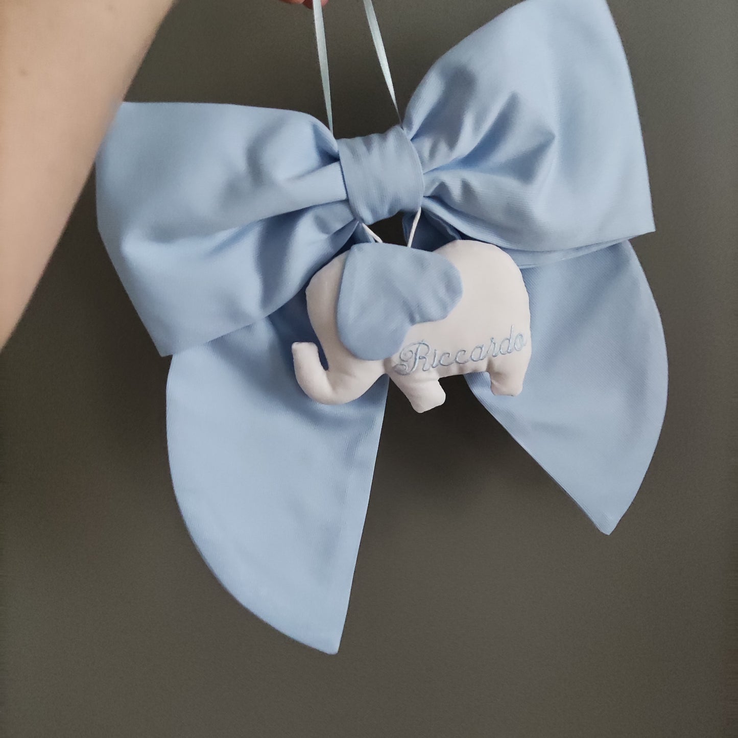 Fiocco nascita essential AZZURRO