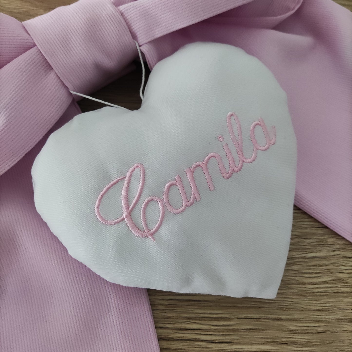 Fiocco nascita essential ROSA CONFETTO