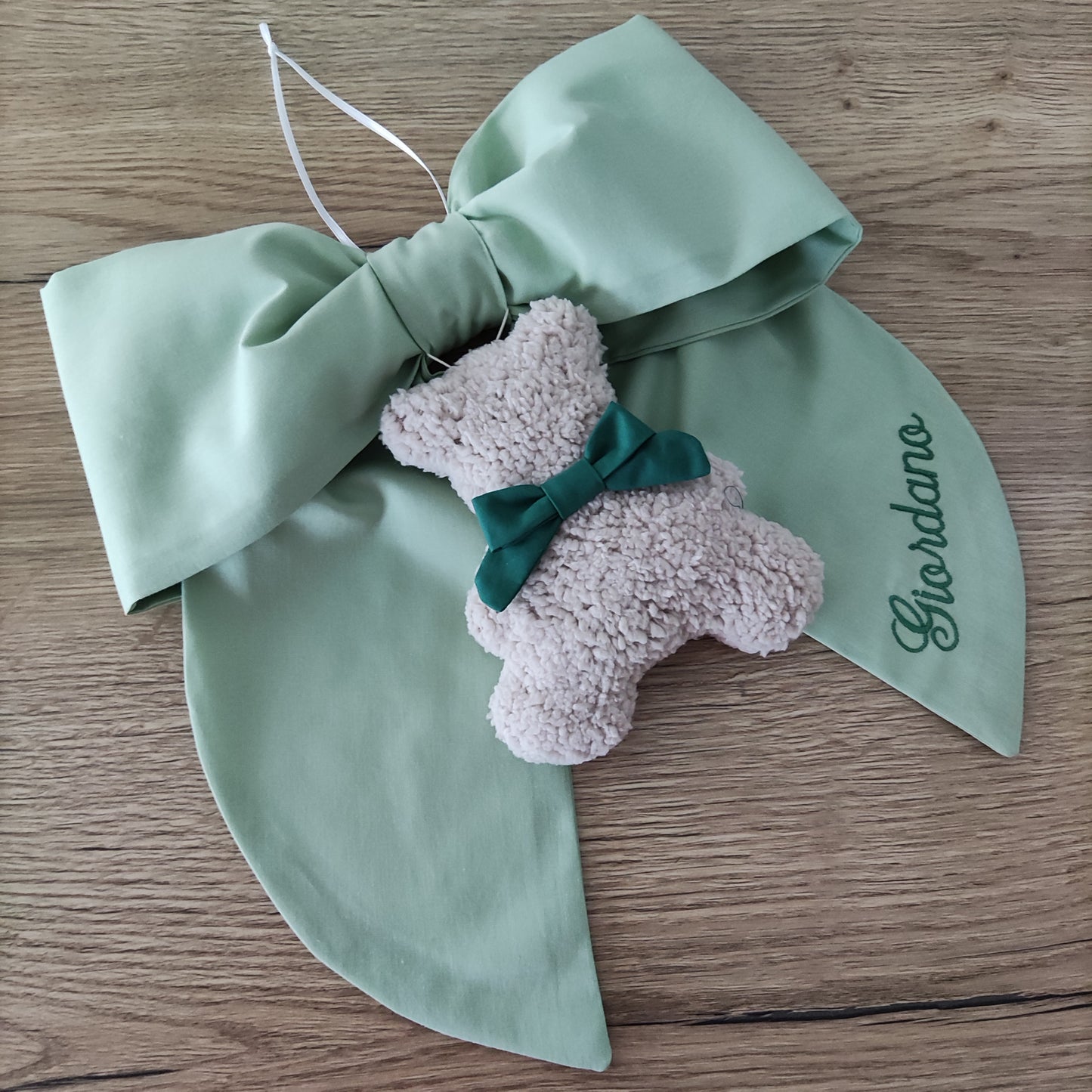 Fiocco nascita Essential con orsetto Teddy - Clinica