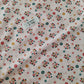 Borsa shopper rosa con fiori