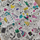 Borsa shopper con disegni