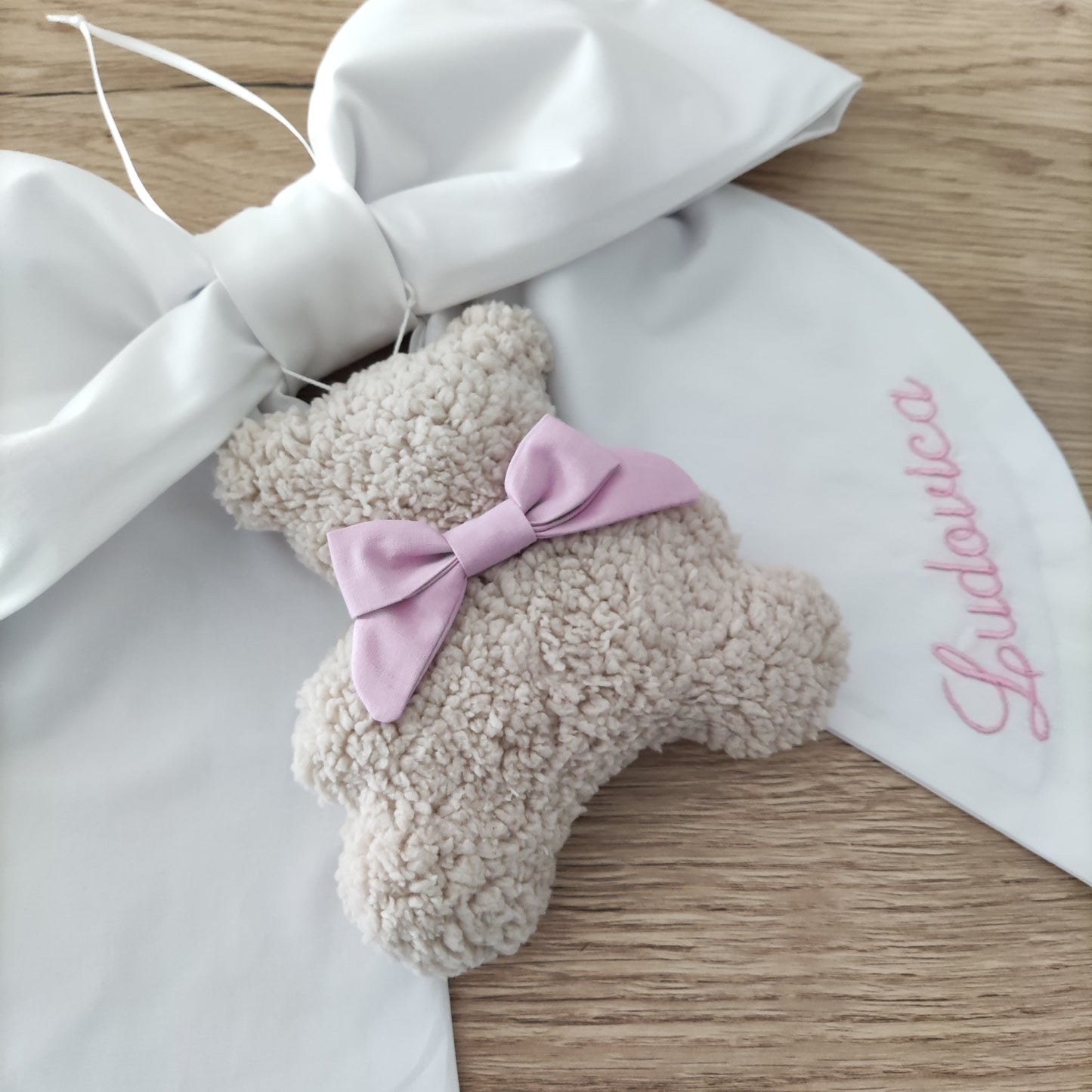 Fiocco nascita Essential con orsetto Teddy - Clinica