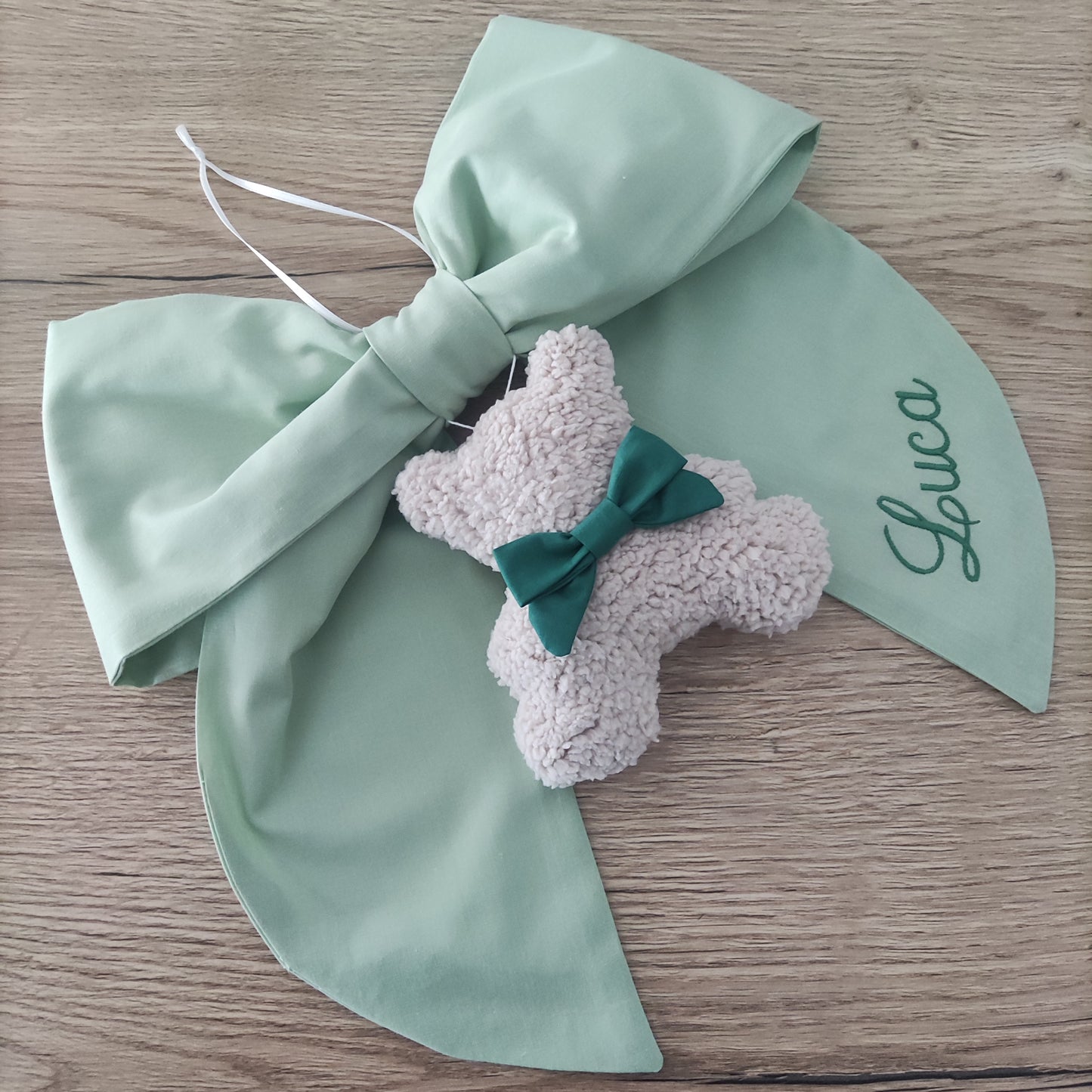 Fiocco nascita Essential con orsetto Teddy - Clinica