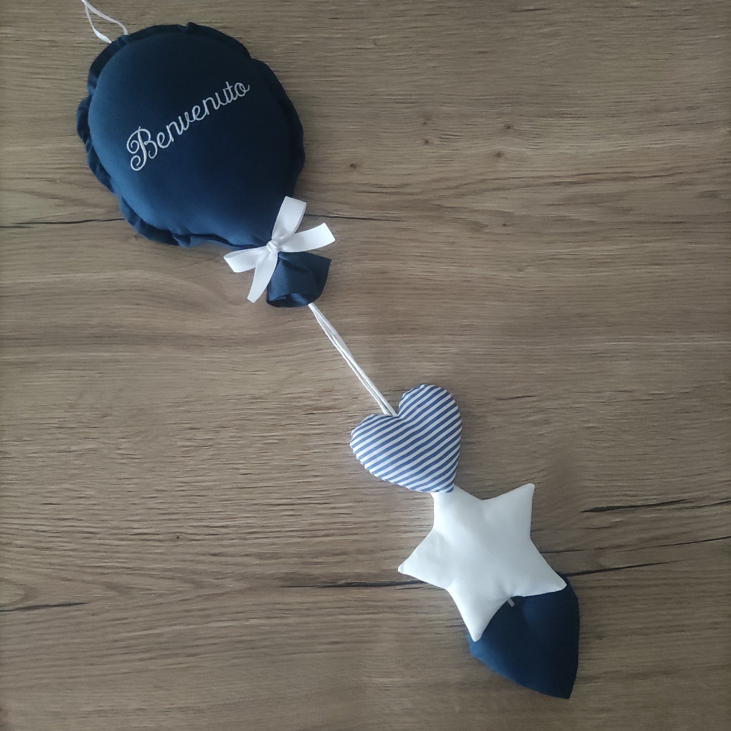 Palloncino nascita con pendagli