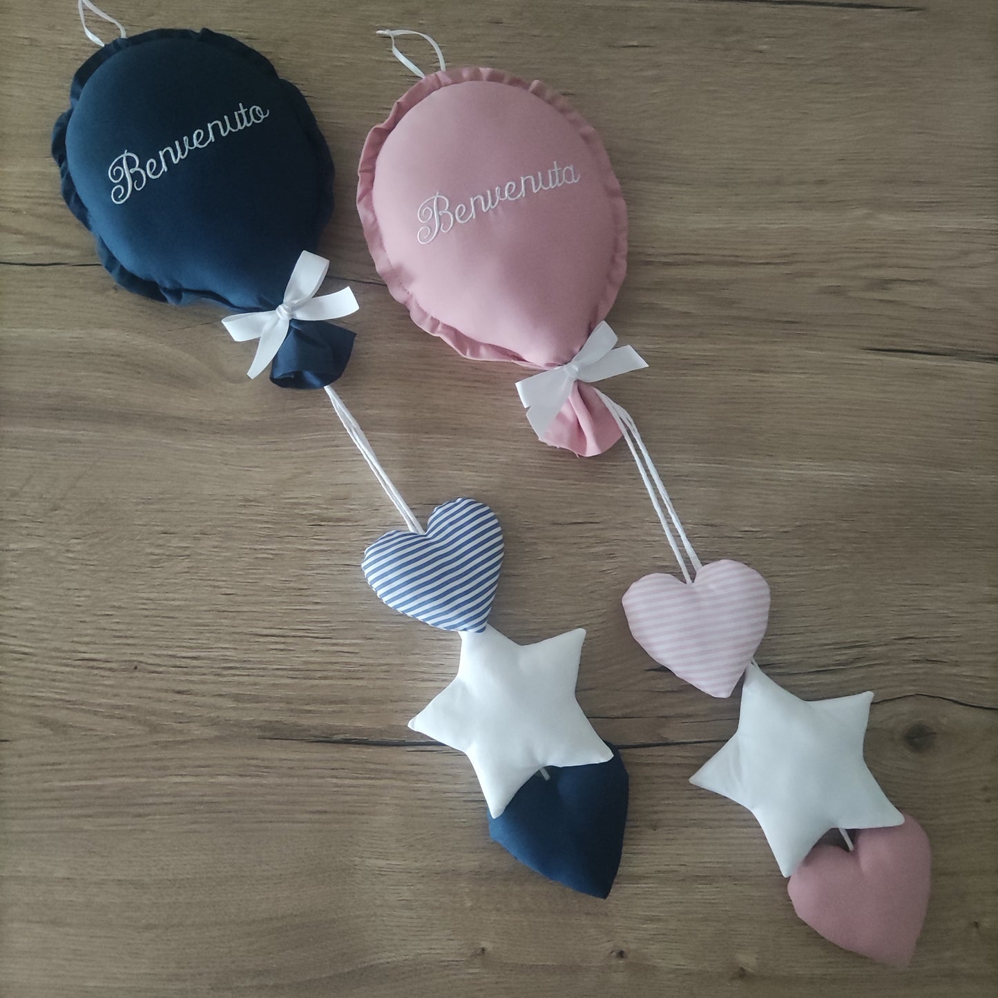 Palloncino nascita con pendagli