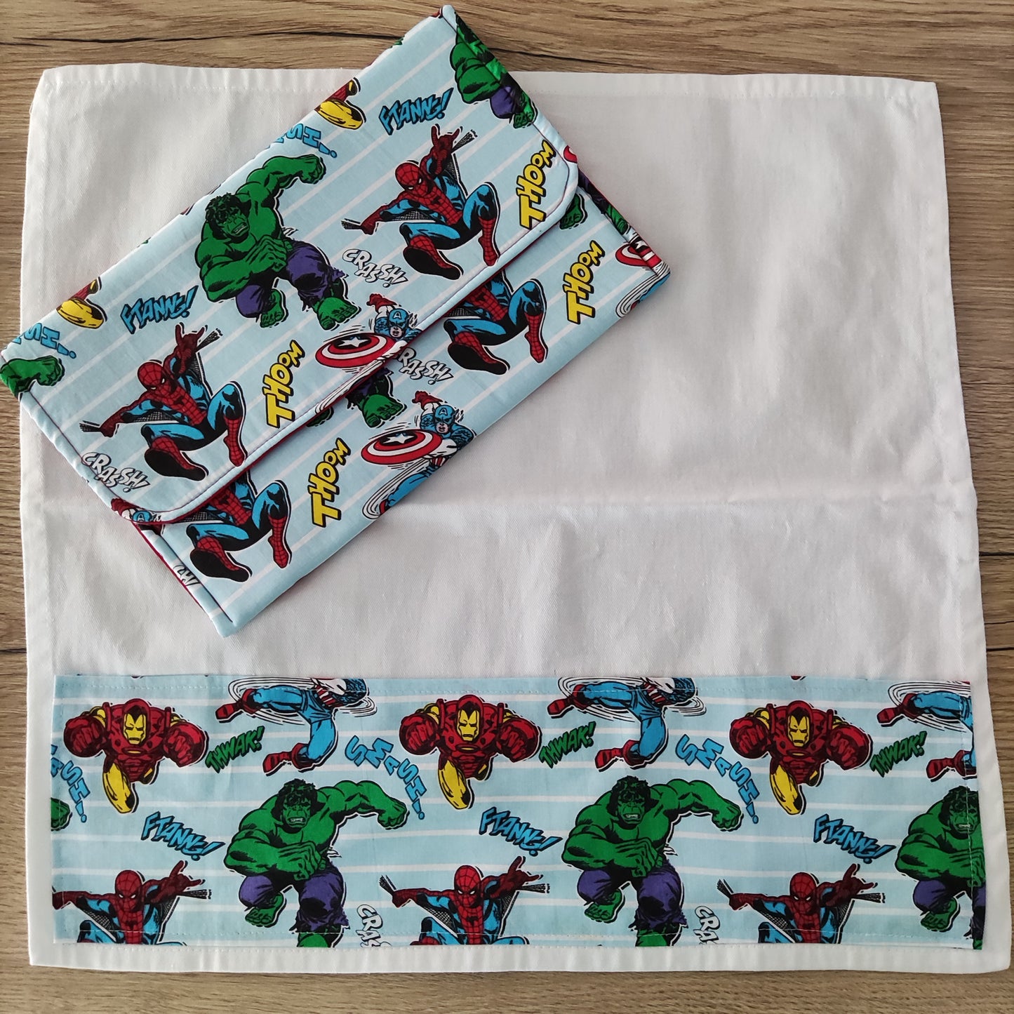 Porta tovagliolo asilo con tovagliolo - Avengers