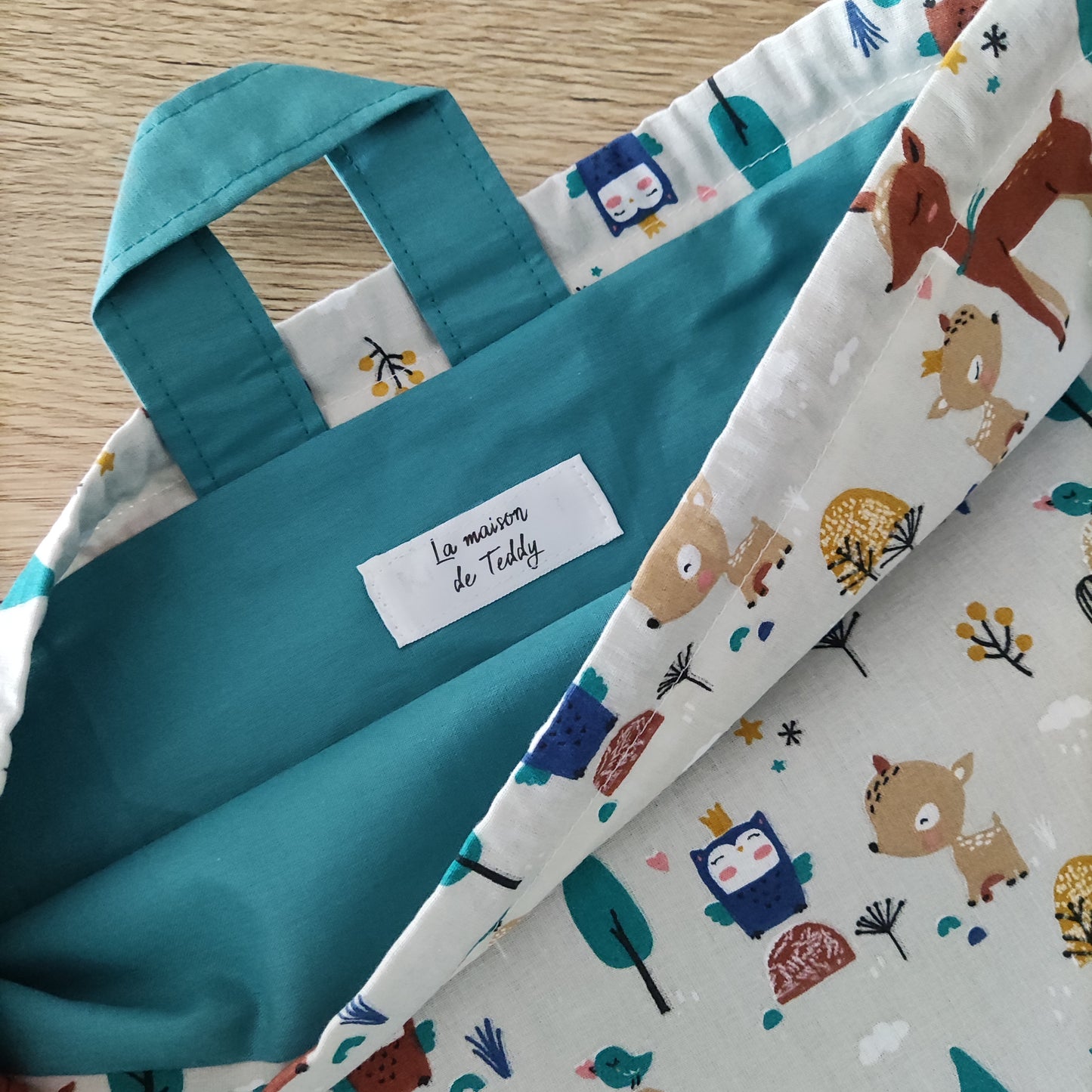 Sacca asilo - Bosco cerbiatti e gufetti